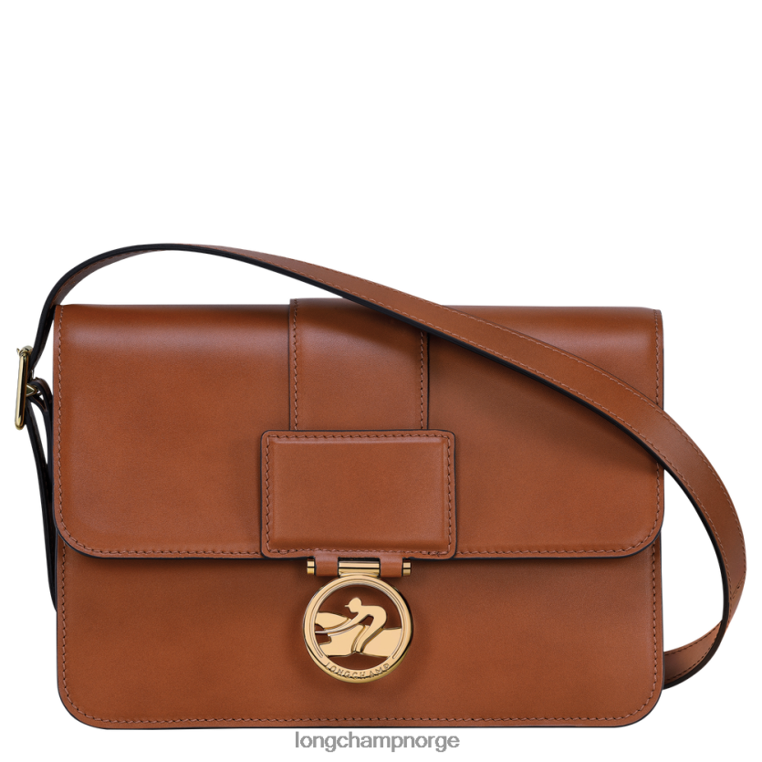 Longchamp box trav crossbody bag m kvinner konjakk FTJ6LL233