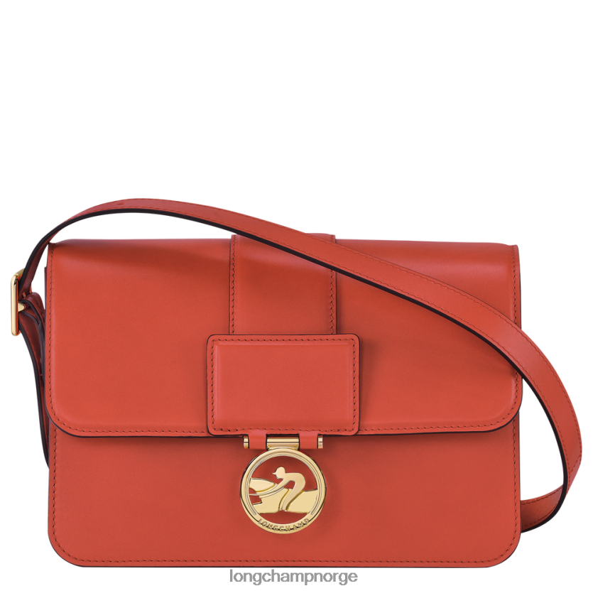 Longchamp box trav crossbody bag m kvinner oransje FTJ6LL232