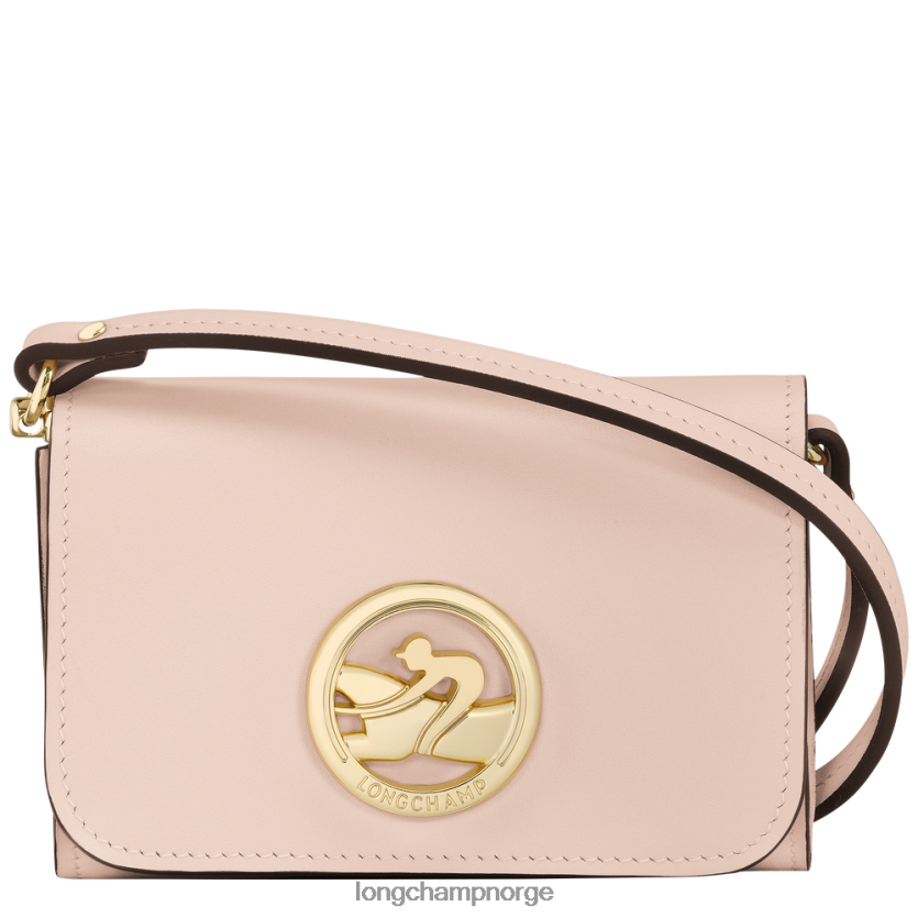 Longchamp boks trav myntpung med skulderreim kvinner blek rosa FTJ6LL519