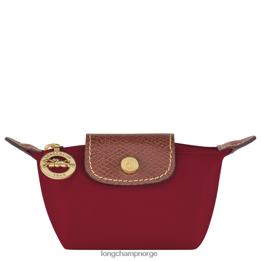 Longchamp le pliage original myntpung kvinner rød FTJ6LL501