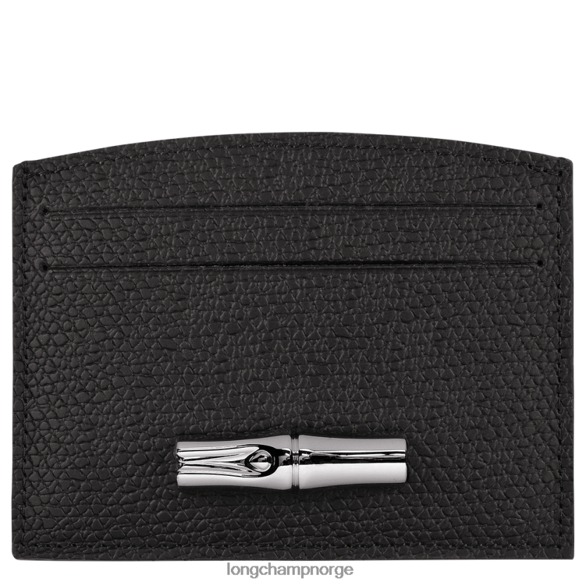 Longchamp roseau kortholder kvinner svart FTJ6LL636