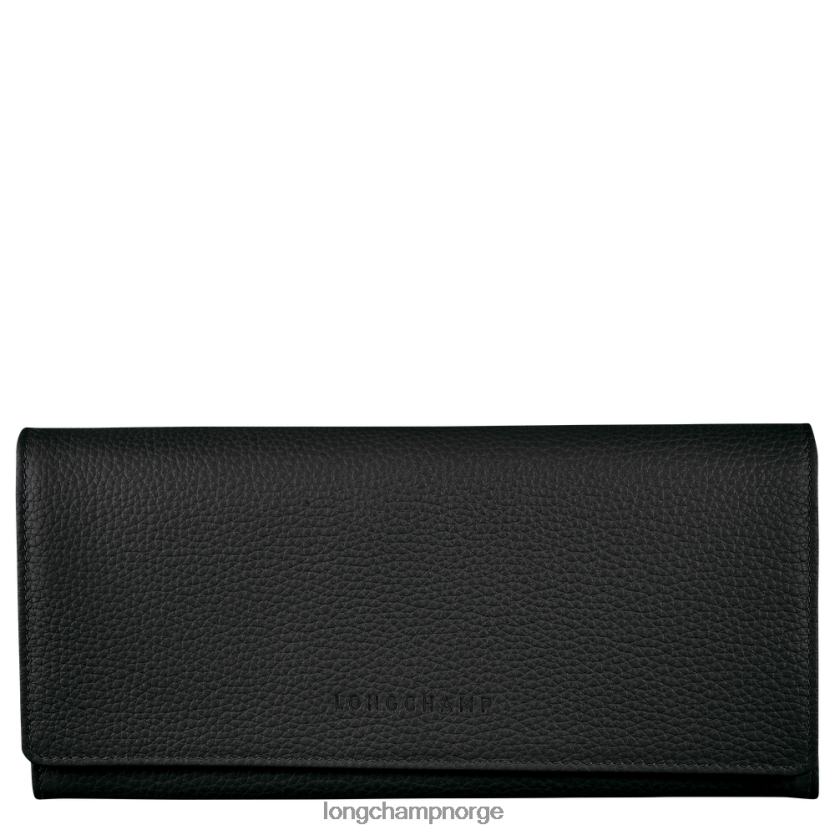 Longchamp le foulonne kontinental lommebok kvinner svart FTJ6LL602