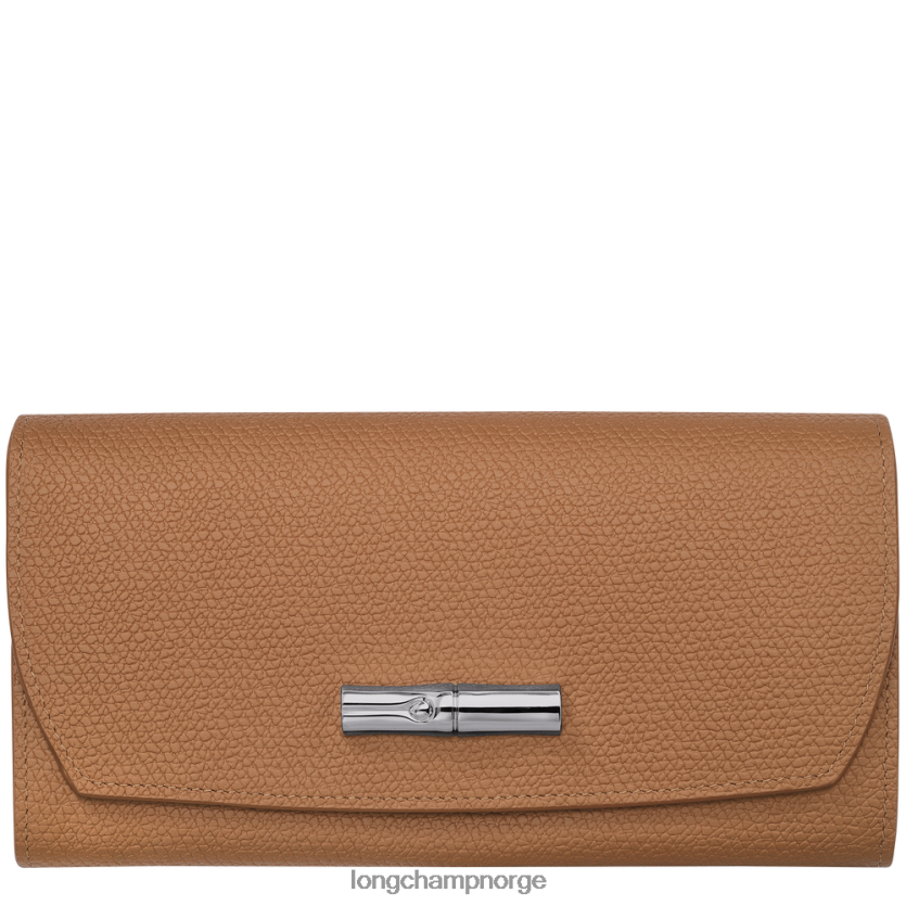 Longchamp roseau kontinental lommebok kvinner naturlig FTJ6LL588