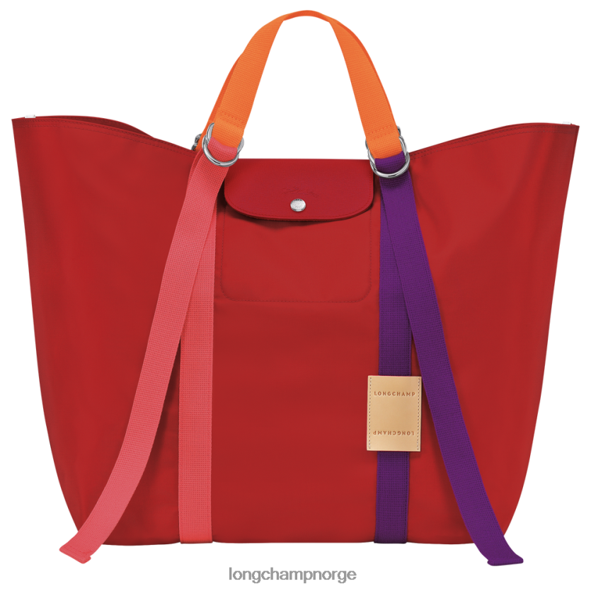 Longchamp le pliage re play tote bag xl kvinner rød FTJ6LL58