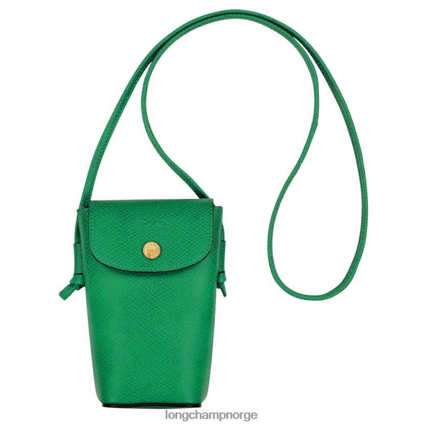Longchamp epure telefondeksel med lærblisser kvinner grønn FTJ6LL709