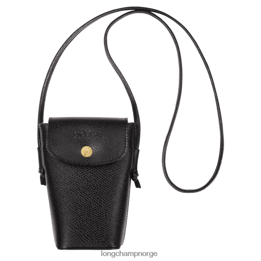 Longchamp epure telefondeksel med lærblisser kvinner svart FTJ6LL706