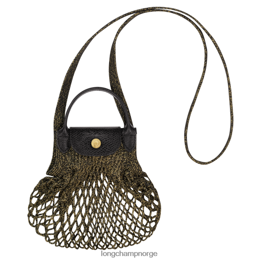 Longchamp le pliage filet mesh bag xs kvinner svart/gyllen FTJ6LL341