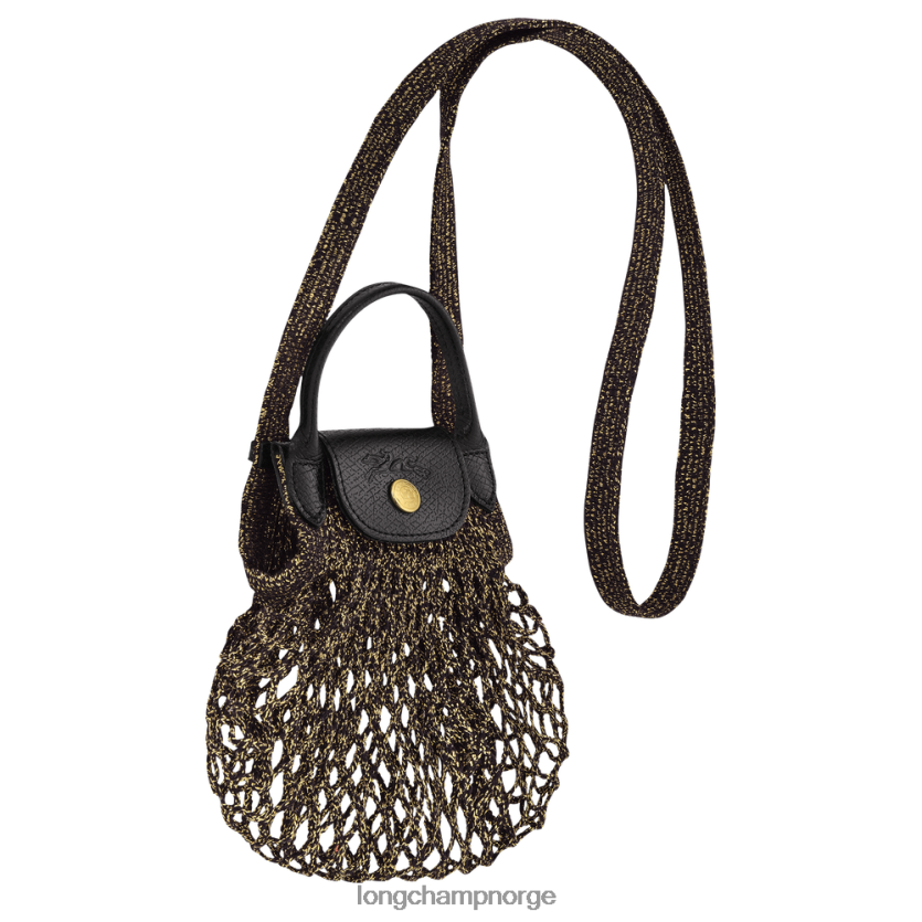 Longchamp le pliage filet mesh bag xs kvinner svart/gyllen FTJ6LL341