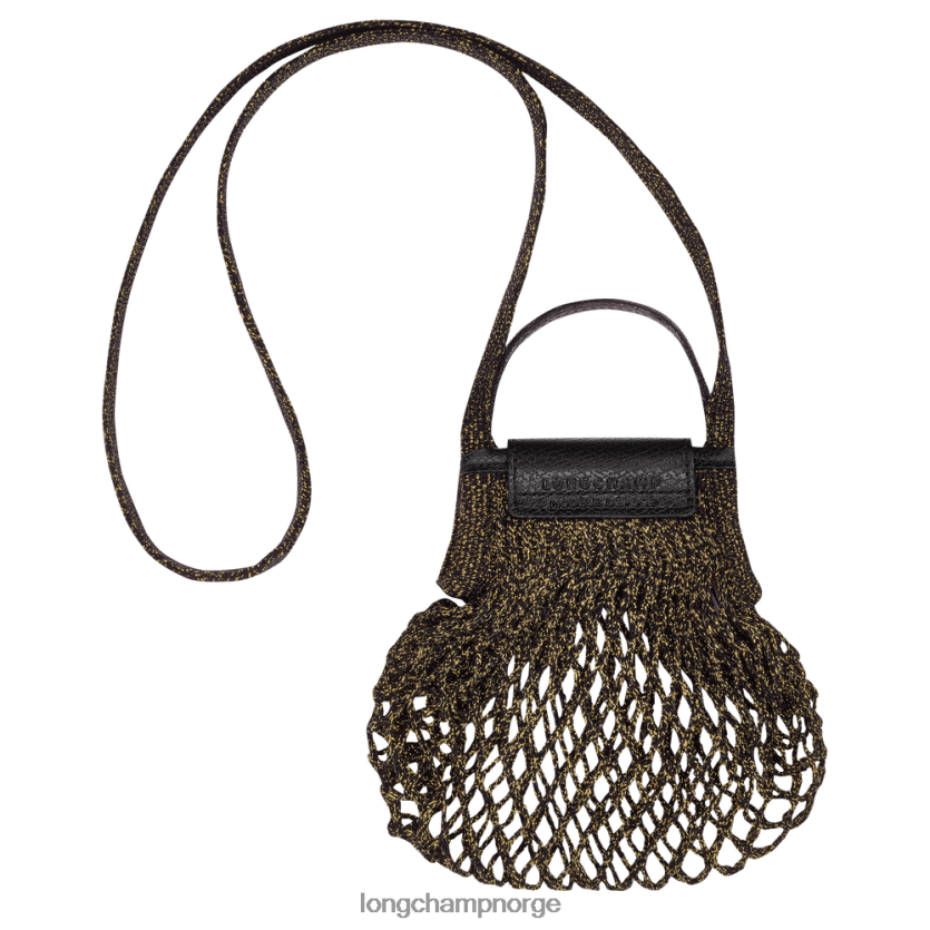 Longchamp le pliage filet mesh bag xs kvinner svart/gyllen FTJ6LL341