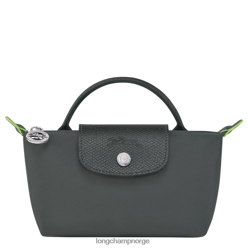 Longchamp le pliage grønn veske med håndtak kvinner grafitt FTJ6LL672