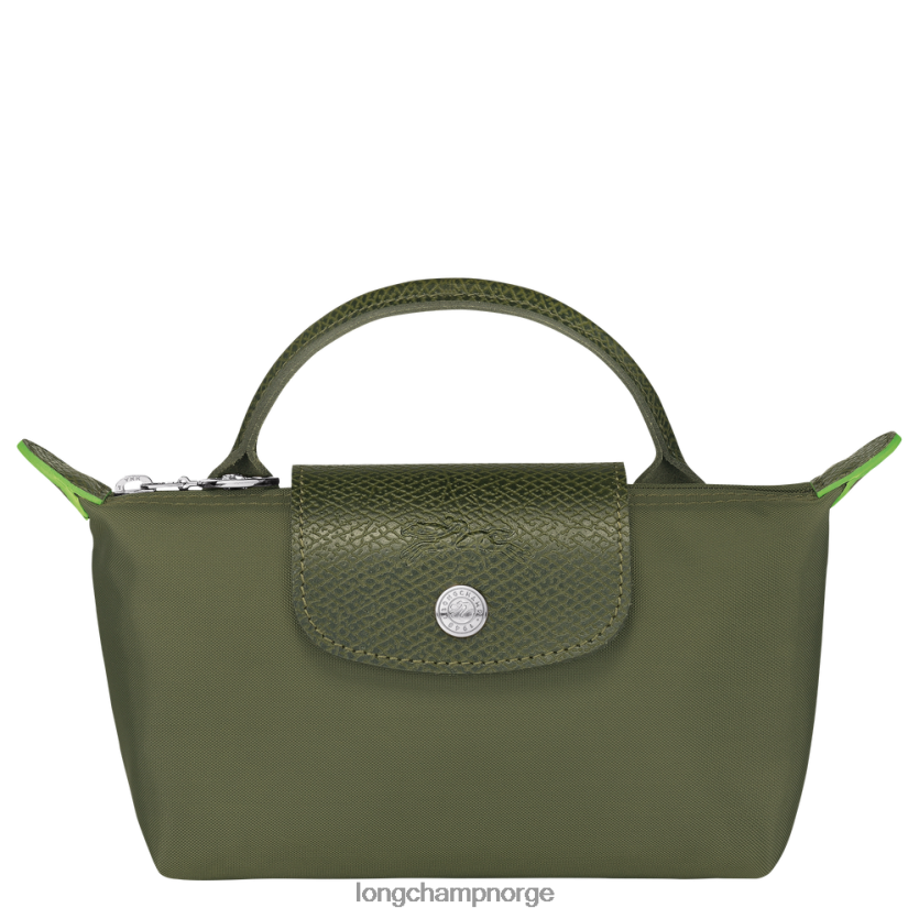 Longchamp le pliage grønn veske med håndtak kvinner skog FTJ6LL670