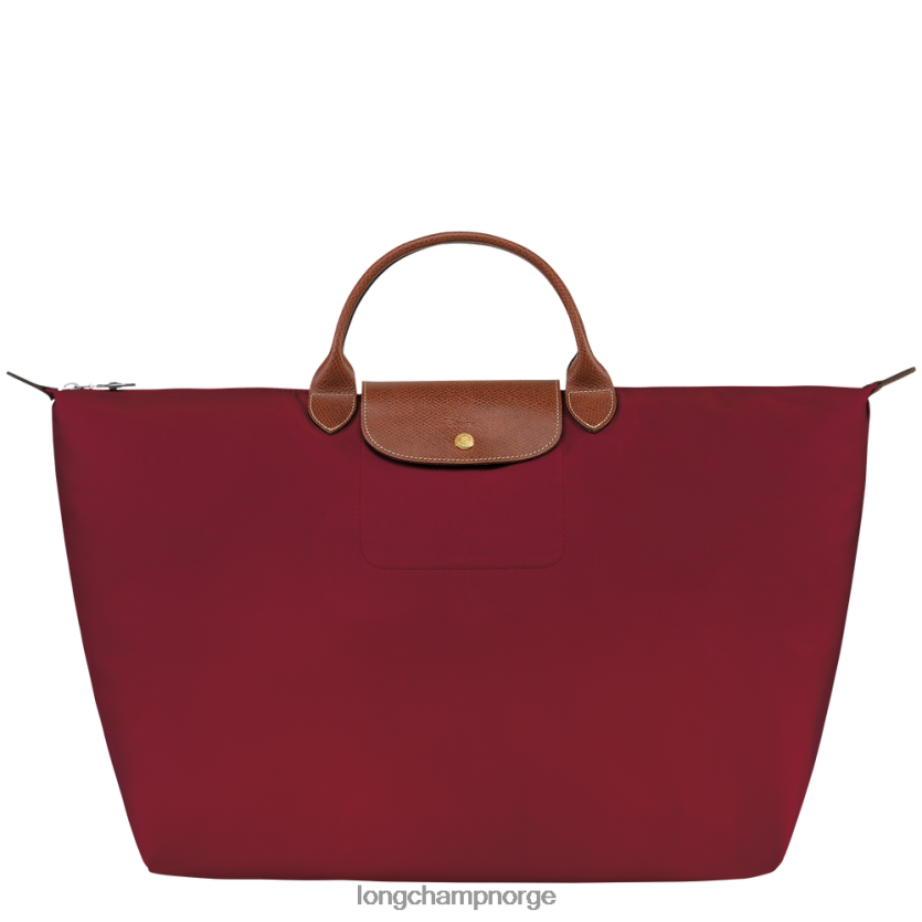 Longchamp le pliage original reiseveske s kvinner rød FTJ6LL807