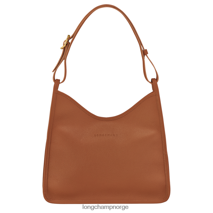 Longchamp le foulonne hobo bag m kvinner karamell FTJ6LL389