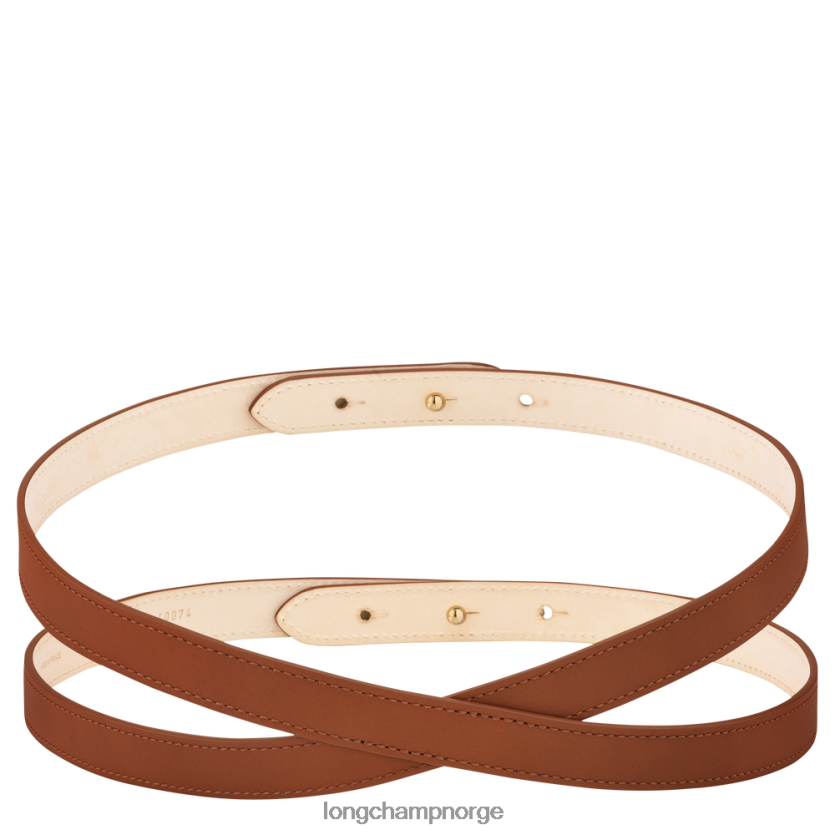 Longchamp box trav damebelte kvinner konjakk FTJ6LL946