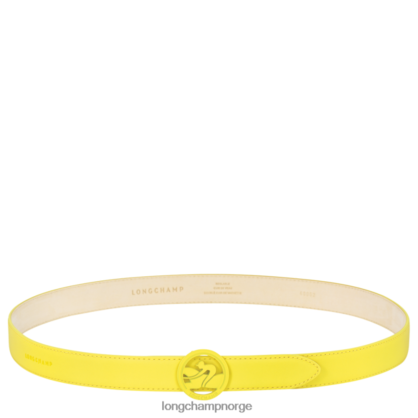 Longchamp box trav damebelte kvinner sitron FTJ6LL937