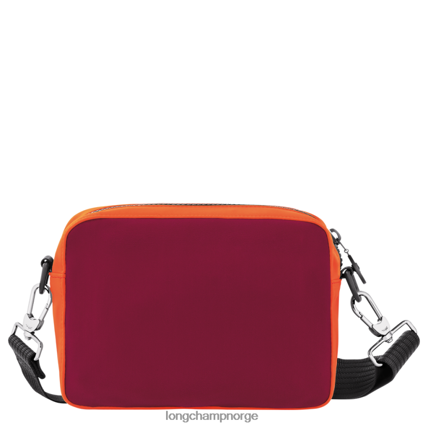 Longchamp le pliage samling kameraveske s menn oransje/burgunder FTJ6LL335