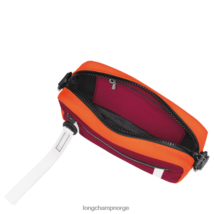 Longchamp le pliage samling kameraveske s menn oransje/burgunder FTJ6LL335