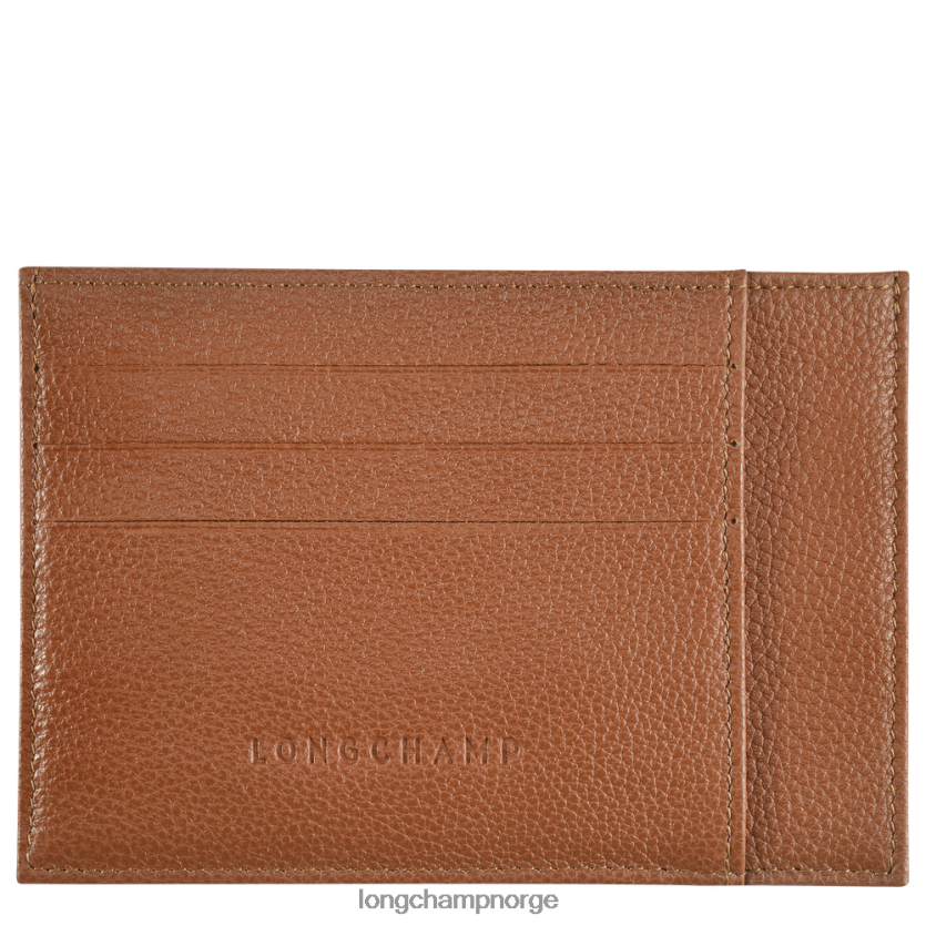 Longchamp le foulonne kortholder menn karamell FTJ6LL652
