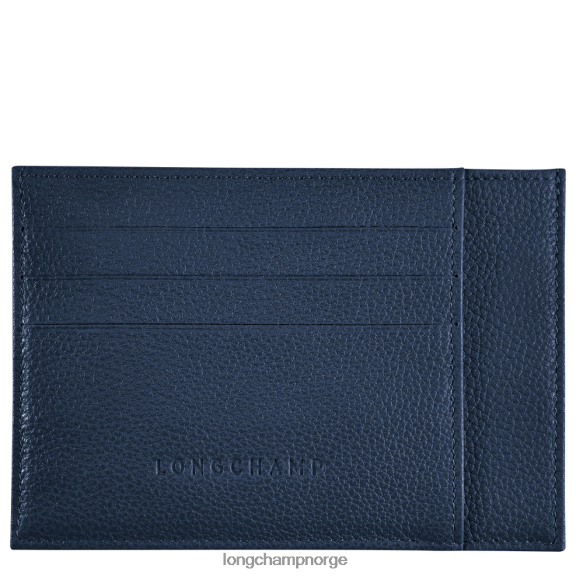 Longchamp le foulonne kortholder menn marinen FTJ6LL651