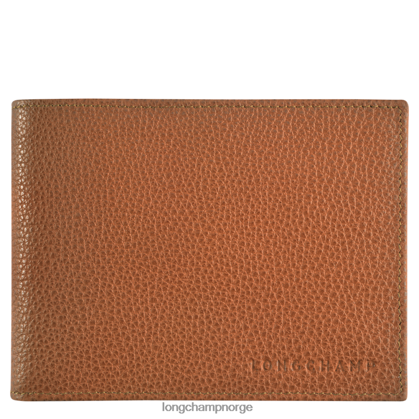 Longchamp le foulonne lommebok menn karamell FTJ6LL635